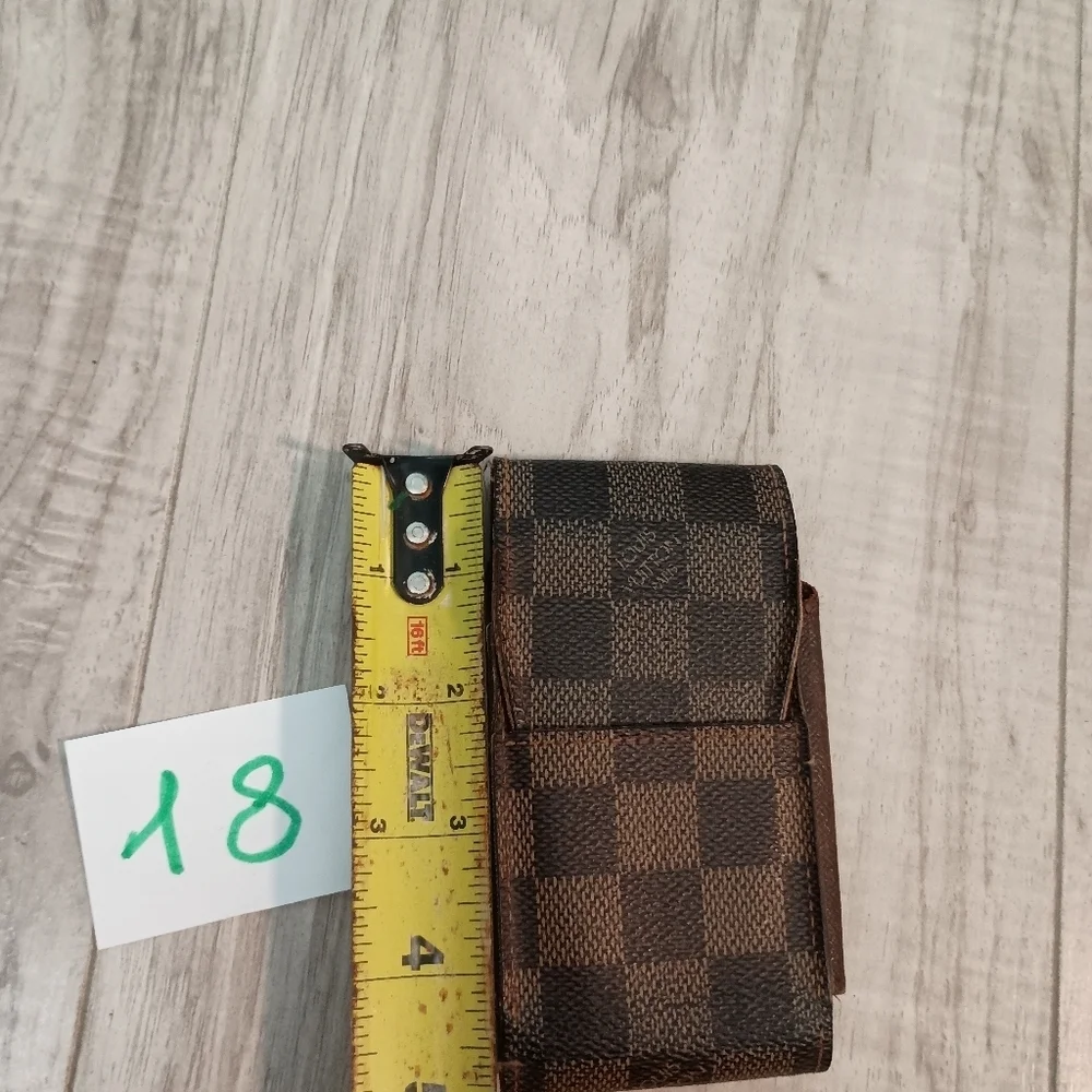 LOUIS VUITTON Wallet Cigarette Damier Ebene Men's
